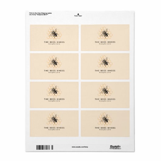 Eleganter und Minimalistischer Honigbienenhalter (Vorne)