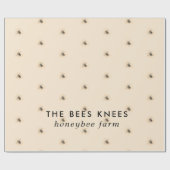 Eleganter und Minimalistischer Honigbier Geschenkpapier (Flach)