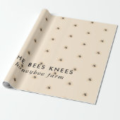 Eleganter und Minimalistischer Honigbier Geschenkpapier (Ungerollt)