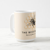 Eleganter und Minimalistischer Honigbier Kaffeetasse (Vorderseite Links)