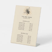 Eleganter und Minimalistischer Honigbier Sockelschild (Vorderseite)