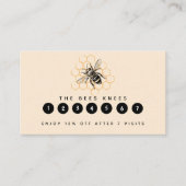 Eleganter und Minimalistischer Honigbier Treuekarte (Vorderseite)