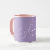Eleganter und minimalistischer Personalisierter Na Tasse (Vorderseite Links)
