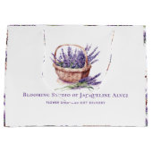 Eleganter und moderner Blume-Shop Große Geschenktüte (Vorderseite)