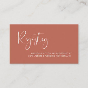 Eleganter und moderner Roter Ton-Hochzeitskarte Begleitkarte