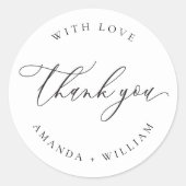 Eleganter und moderner Rundaufkleber Runder Aufkleber (Vorderseite)