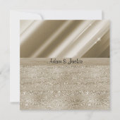 ELEGANTER UND MODERNER WEDING SPLIT BRONZE GOLD GL EINLADUNG (Vorderseite)