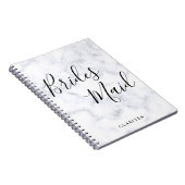 Eleganter und moderner weißer Marmor Notizblock (Rechte Seite)