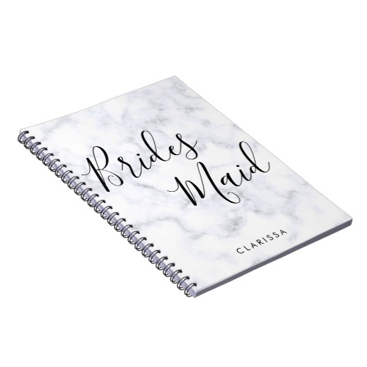 Eleganter und moderner weißer Marmor Notizblock (Rechte Seite)