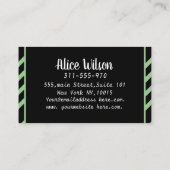 Eleganter und Niedlich rosafarbener Salon Terminkarte (Rückseite)