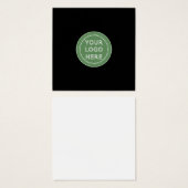 Eleganter und sanfter schwarzer QR-Code (Vorne & Hinten)