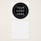 Eleganter und sanfter schwarzer QR-Code (Vorne & Hinten)