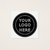 Eleganter und sanfter schwarzer QR-Code (Vorderseite)