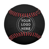 Eleganter und sanfter schwarzer QR-Code Baseball (Vorderseite)