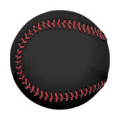 Eleganter und sanfter schwarzer QR-Code Baseball (Vorderseite Links)