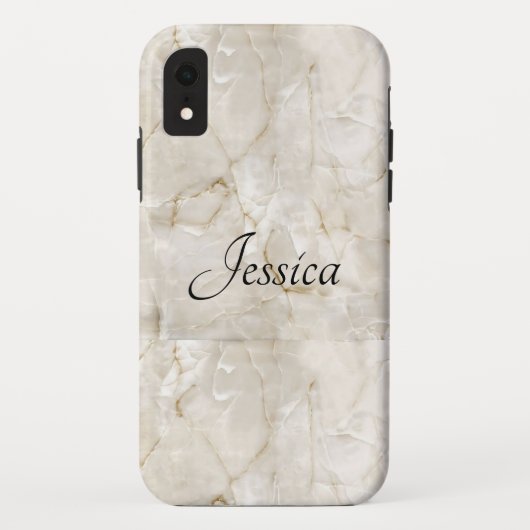 Eleganter und sanfter schwarzer QR-Code Case-Mate iPhone Hülle (Rückseite)