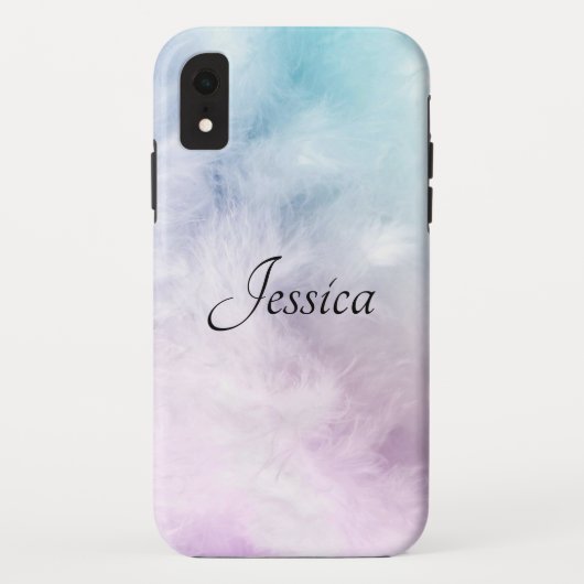 Eleganter und sanfter schwarzer QR-Code Case-Mate iPhone Hülle (Rückseite)