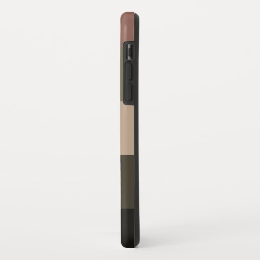 Eleganter und sanfter schwarzer QR-Code Case-Mate iPhone Hülle (Hinten/Links)