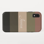 Eleganter und sanfter schwarzer QR-Code Case-Mate iPhone Hülle (Rückseite (Horizontal))