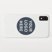 Eleganter und sanfter schwarzer QR-Code Case-Mate iPhone Hülle (Rückseite (Horizontal))