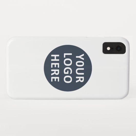 Eleganter und sanfter schwarzer QR-Code Case-Mate iPhone Hülle (Rückseite (Horizontal))