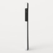 Eleganter und sanfter schwarzer QR-Code Case-Mate iPhone Hülle (Hinten/Links)