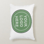 Eleganter und sanfter schwarzer QR-Code Dekokissen (Vorderseite(Vertikal))