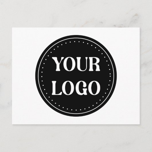 Eleganter und sanfter schwarzer QR-Code Feiertagspostkarte (Vorderseite)