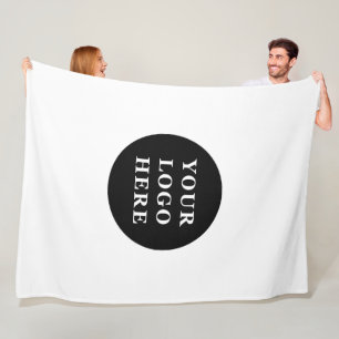 Eleganter und sanfter schwarzer QR-Code Fleecedecke
