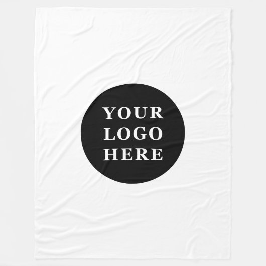 Eleganter und sanfter schwarzer QR-Code Fleecedecke (Vorderseite)