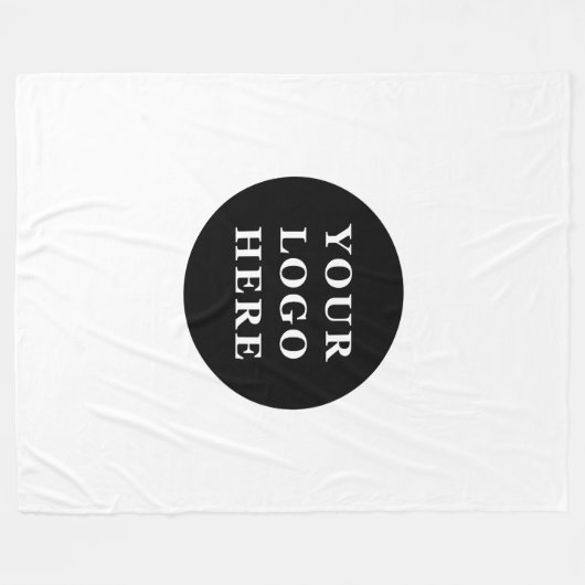 Eleganter und sanfter schwarzer QR-Code Fleecedecke (Vorderseite (Horizontal))