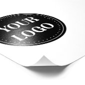 Eleganter und sanfter schwarzer QR-Code Fotodruck (Ecke)