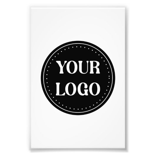 Eleganter und sanfter schwarzer QR-Code Fotodruck (Vorne)