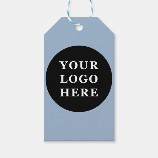 Eleganter und sanfter schwarzer QR-Code Geschenkanhänger (Vorderseite)