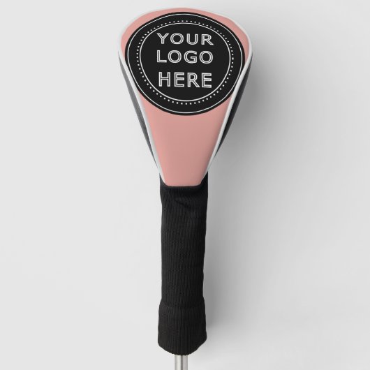 Eleganter und sanfter schwarzer QR-Code Golf Headcover (Vorderseite)