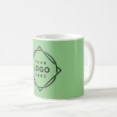 Eleganter und sanfter schwarzer QR-Code Kaffeetasse (VorderseiteRechts)
