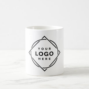 Eleganter und sanfter schwarzer QR-Code Kaffeetasse