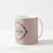 Eleganter und sanfter schwarzer QR-Code Kaffeetasse (VorderseiteRechts)