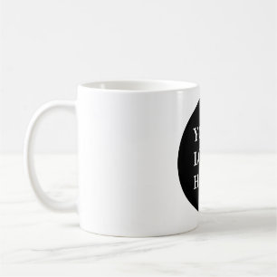 Eleganter und sanfter schwarzer QR-Code Kaffeetasse