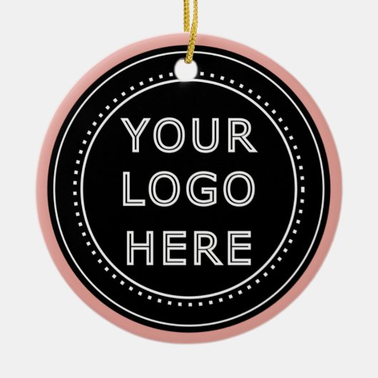 Eleganter und sanfter schwarzer QR-Code Keramik Ornament (Vorne)