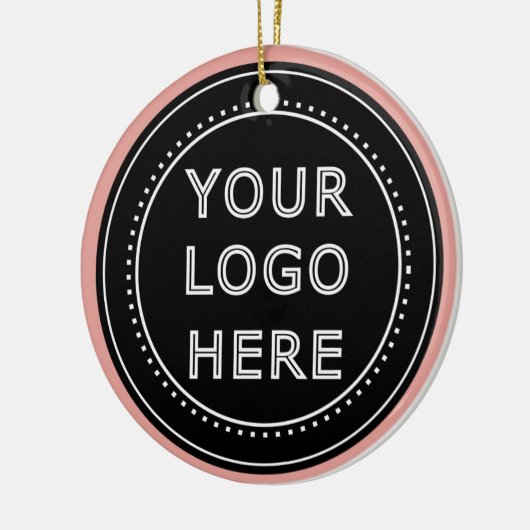 Eleganter und sanfter schwarzer QR-Code Keramik Ornament (Links)