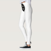 Eleganter und sanfter schwarzer QR-Code Leggings (Links)