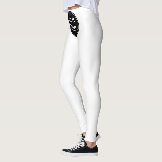 Eleganter und sanfter schwarzer QR-Code Leggings (Links)