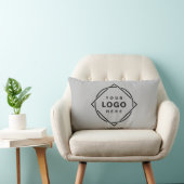 Eleganter und sanfter schwarzer QR-Code Lendenkissen (Stuhl )