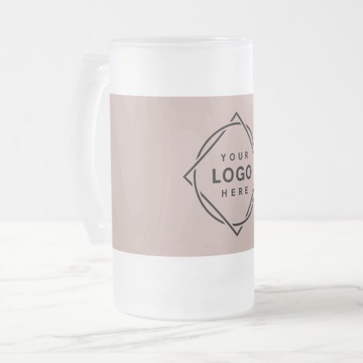 Eleganter und sanfter schwarzer QR-Code Mattglas Bierglas (Vorderseite Links)