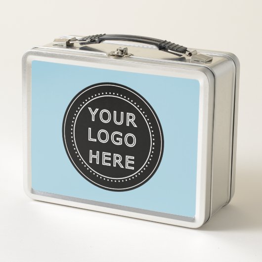 Eleganter und sanfter schwarzer QR-Code Metall Brotdose (Vorderseite)