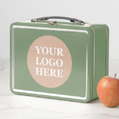 Eleganter und sanfter schwarzer QR-Code Metall Brotdose (Beispiel)