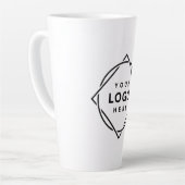 Eleganter und sanfter schwarzer QR-Code Milchtasse (Linke Ecke)