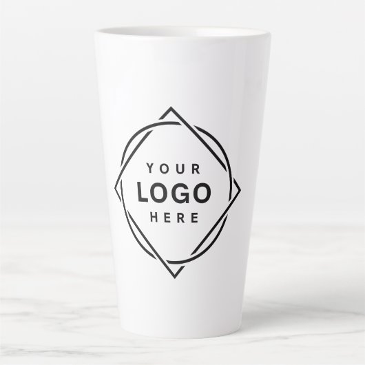 Eleganter und sanfter schwarzer QR-Code Milchtasse (Vorderseite)