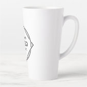 Eleganter und sanfter schwarzer QR-Code Milchtasse (Rechts)